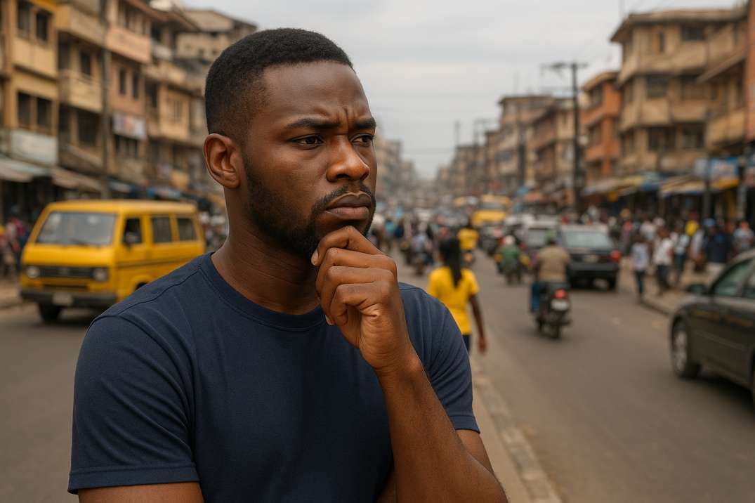 In deep thought